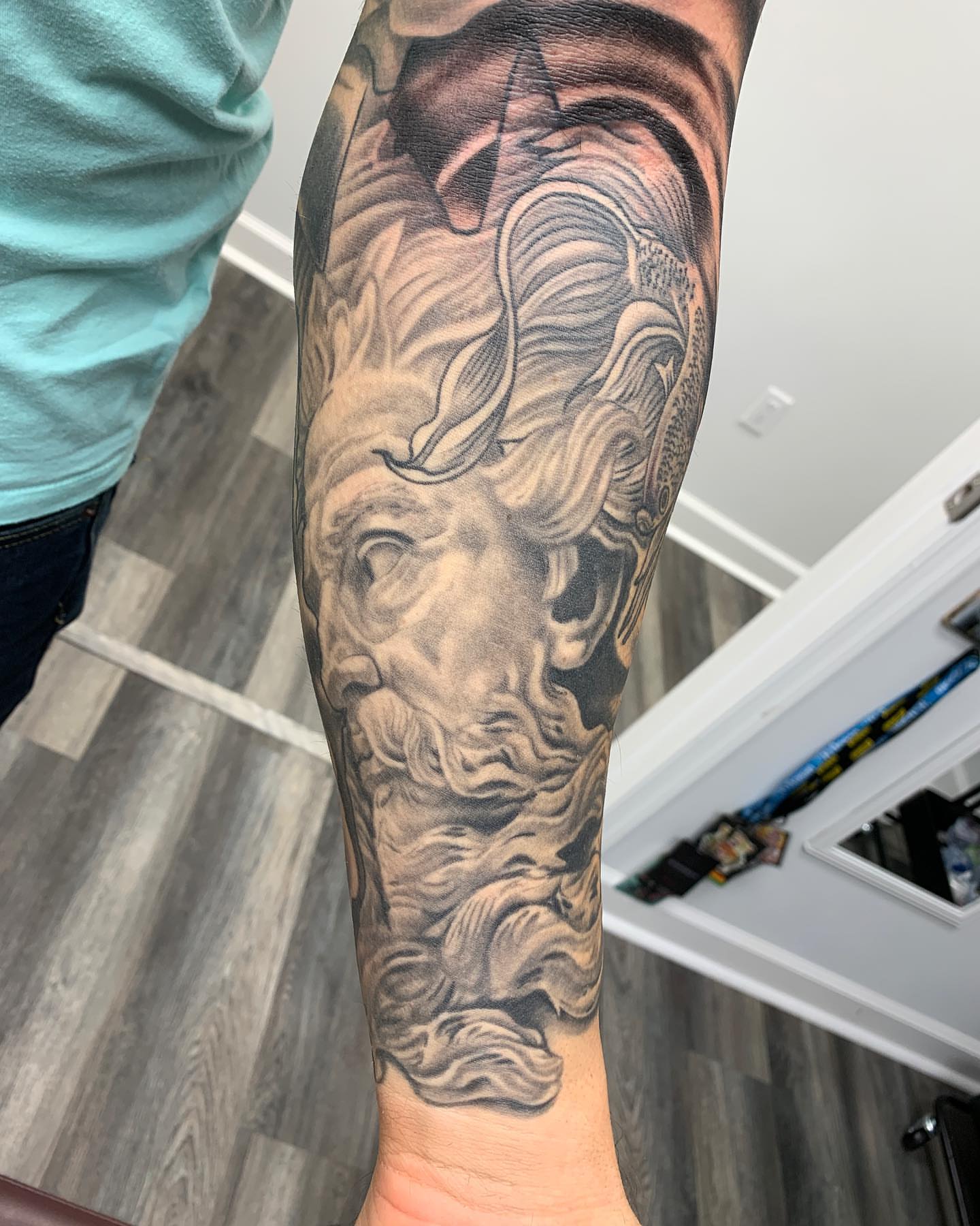 Tattoo by @garlandt35 — realism, black_and_grey