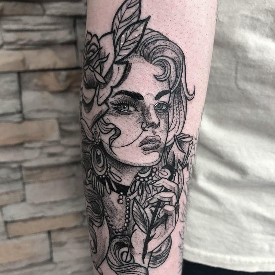 Tattoo by @diegoaravenatatuajes — black_and_grey, realism