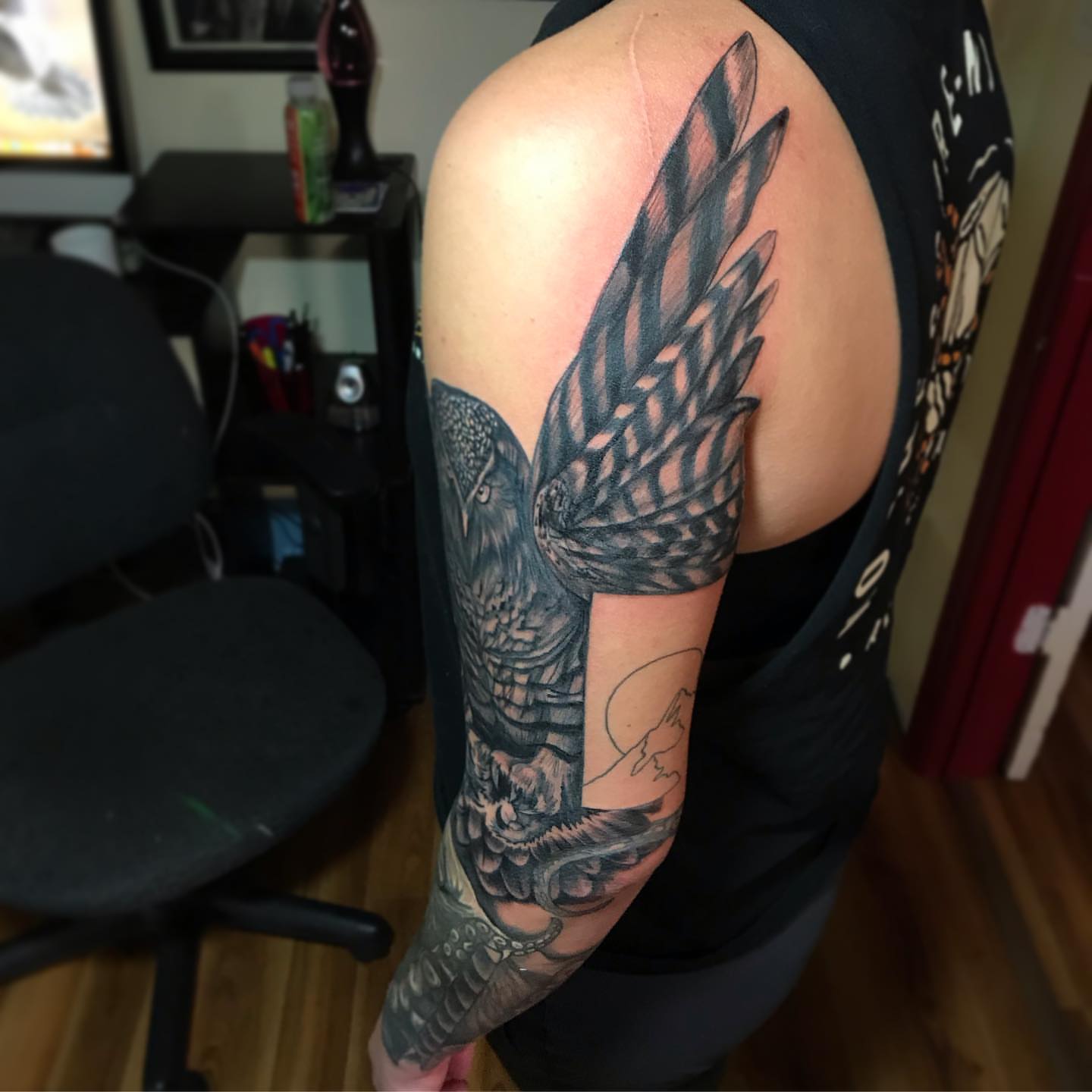 Tattoo by @sv3ink — realism, black_and_grey