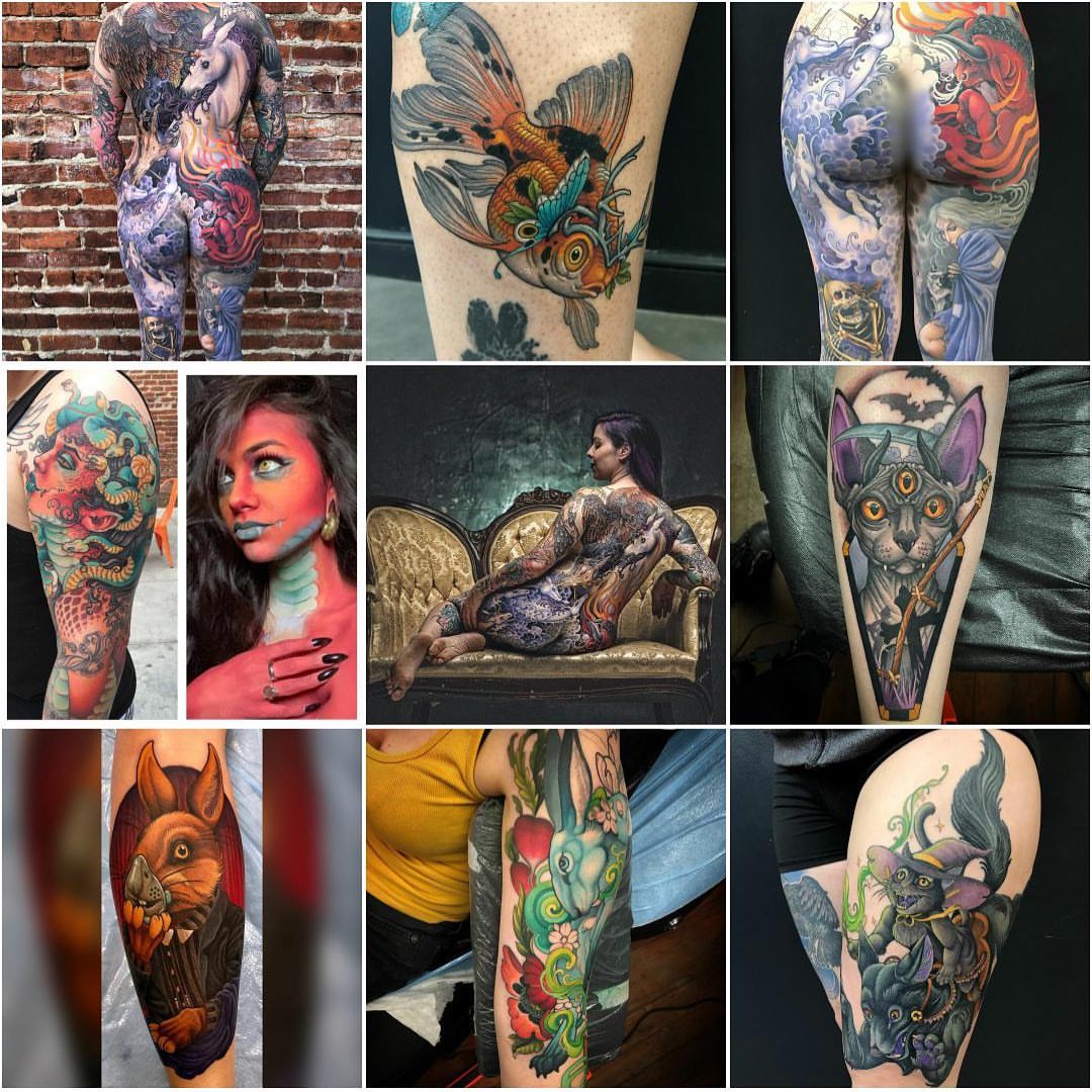 Tattoo by @erinchancetattoo — american_traditional, dotwork