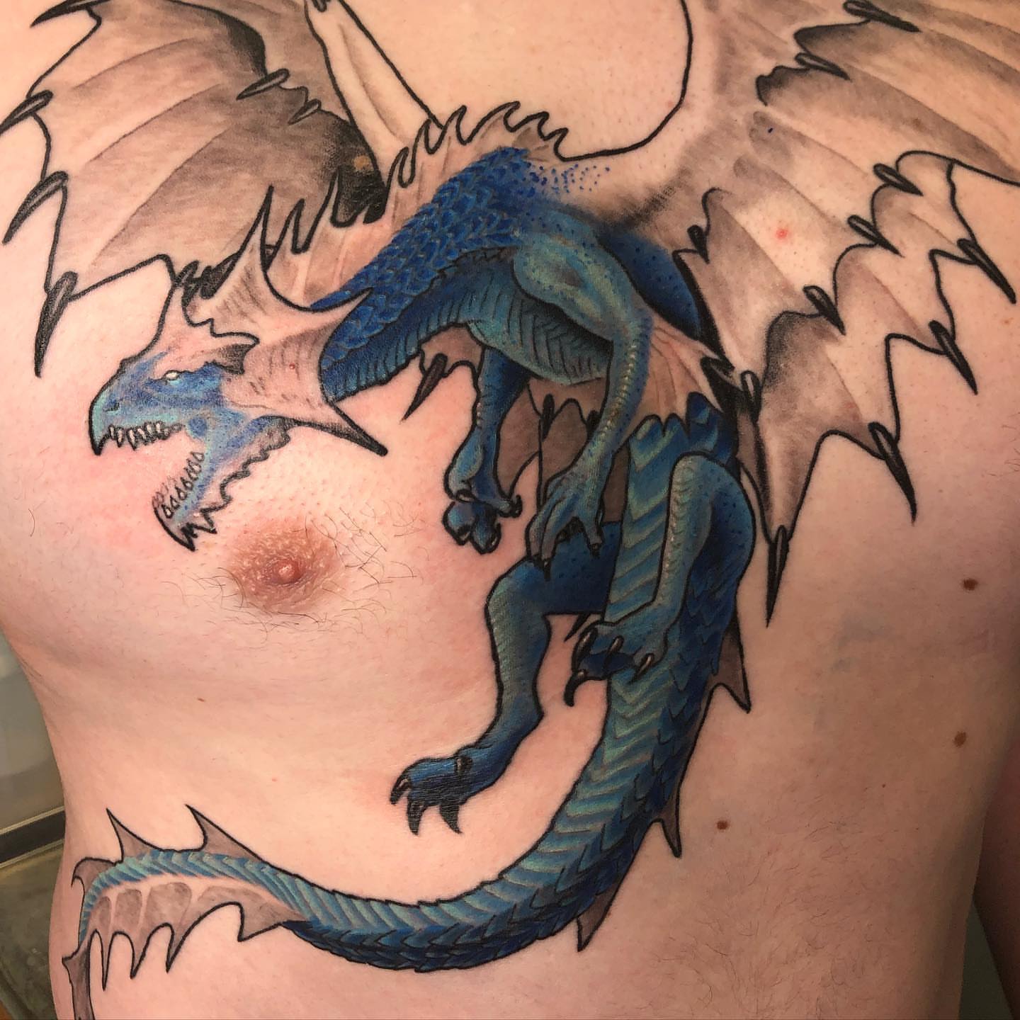 Tattoo by @mattktattoo — dotwork, realism