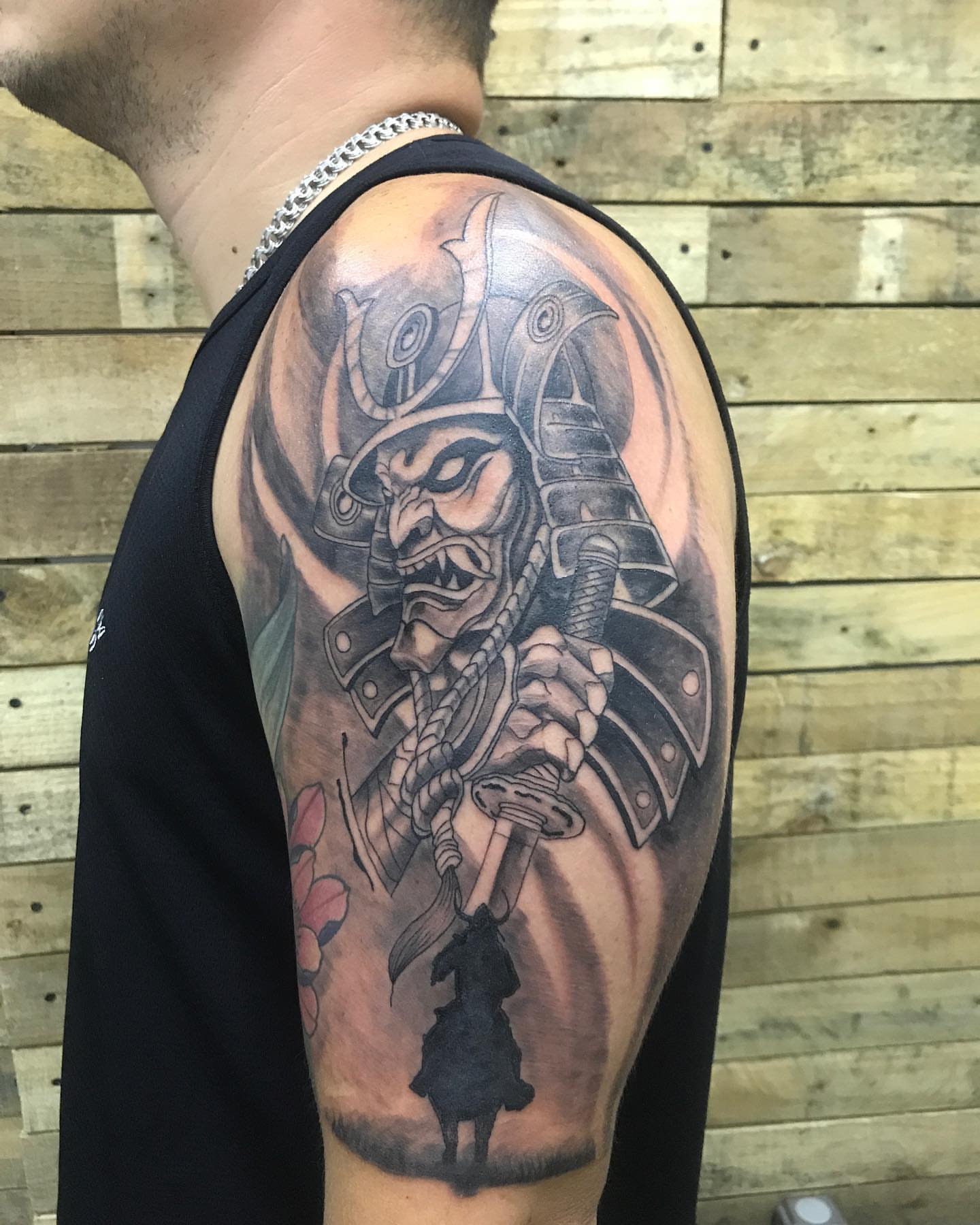 Samurai warrior japanese irezumi tattoo on the shoulder by PrimaTa’ttoo_021