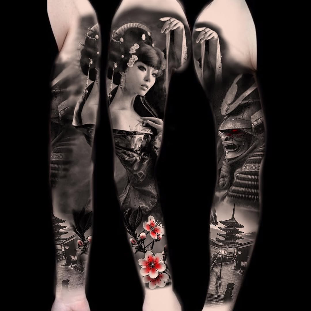 Tattoo by @sim_camillonitattoos — realism, japanese_irezumi