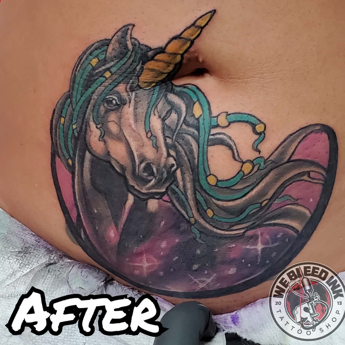 Tattoo by @v.tattooz — realism, dotwork