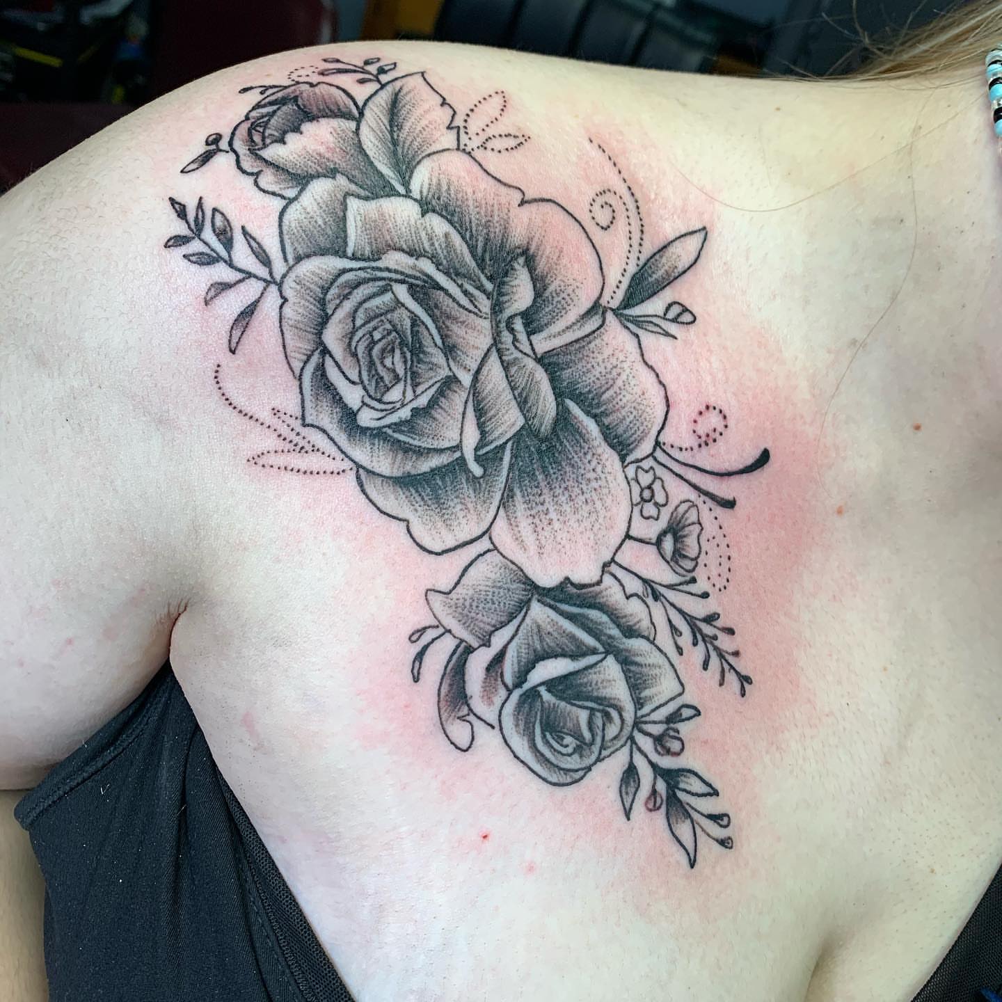 Tattoo by @lulutatt2s — black_and_grey