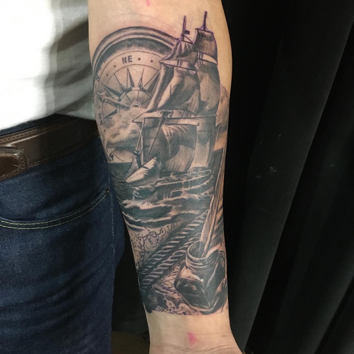 Tattoo by @ianhillart — black_and_grey, realism