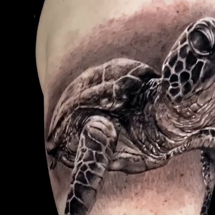 Tattoo by @tat2va — realism, black_and_grey