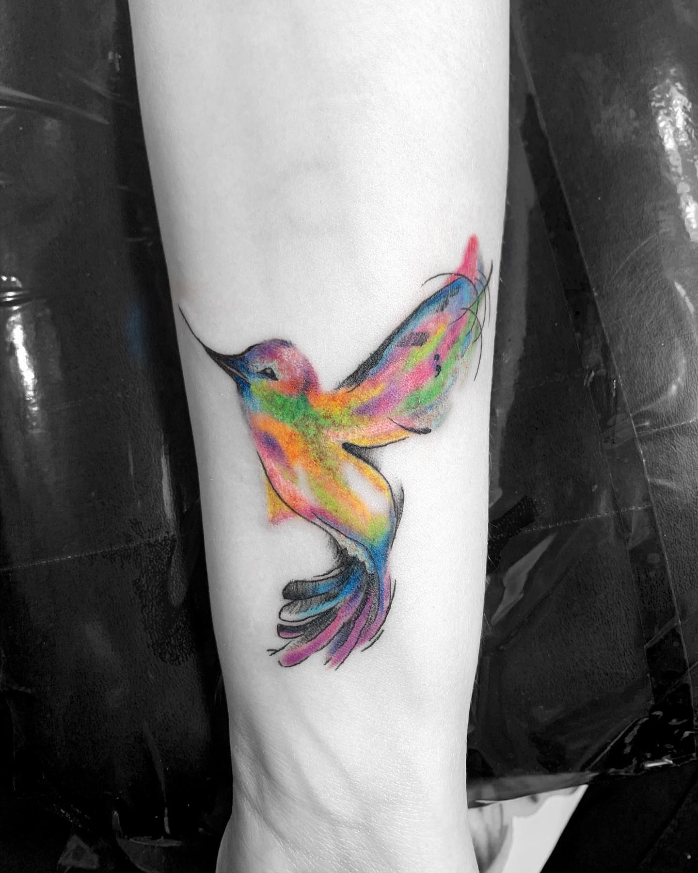 Tattoo by @sabrina_tattoos_ — watercolor