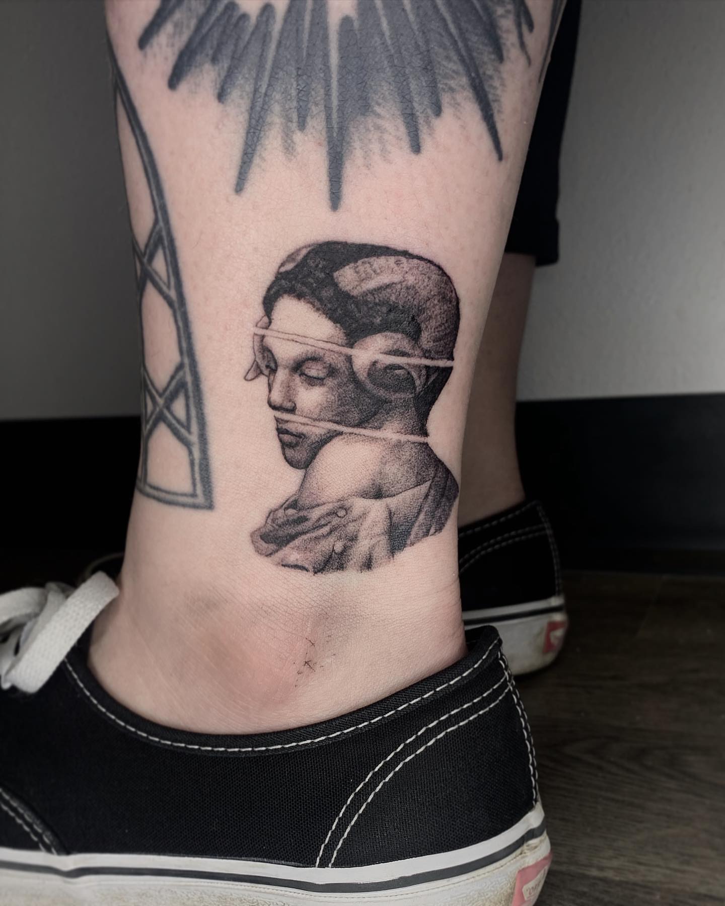 Tattoo by @lizpavtattoos — realism, black_and_grey