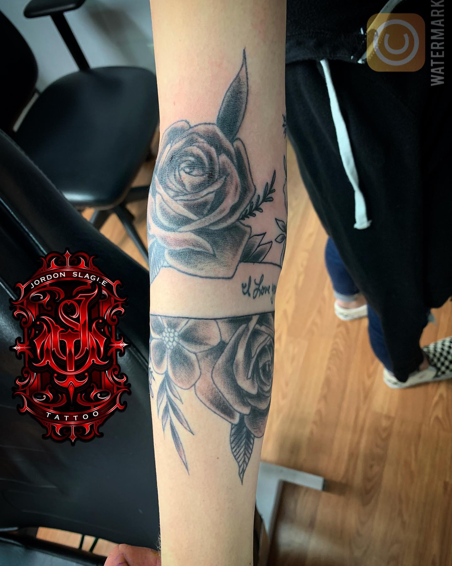 Tattoo by @jordonslagletattooer — black_and_grey, realism