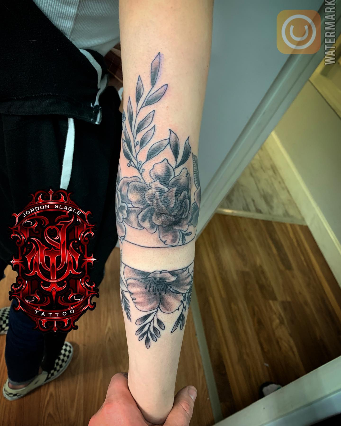 Tattoo by @jordonslagletattooer — black_and_grey