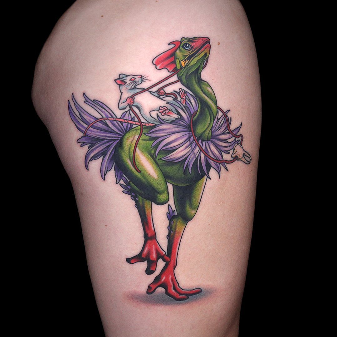 Tattoo by @badcaseofpurpose — realism