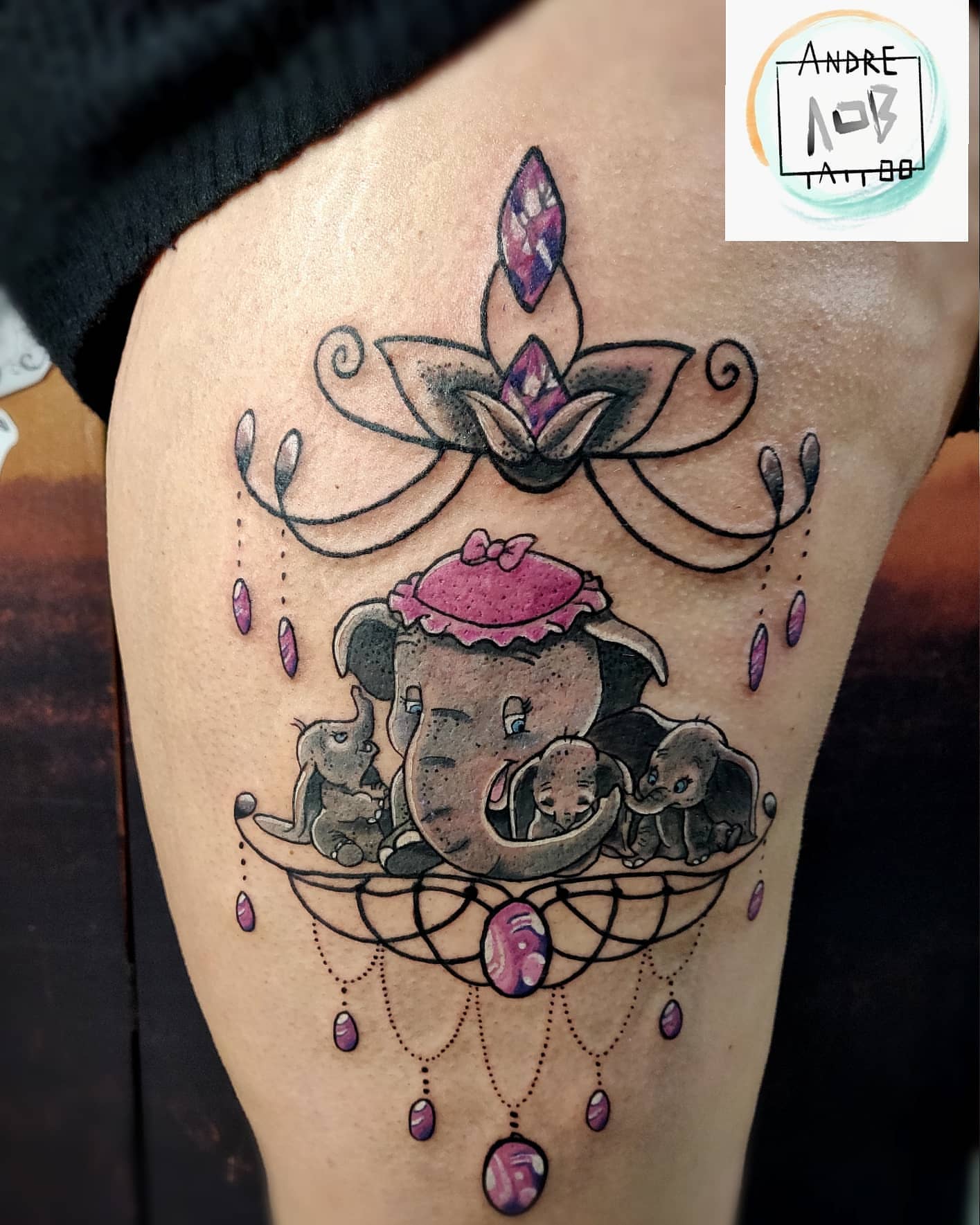 Tattoo by @andrea_osella_tattoo โ new_school, dotwork