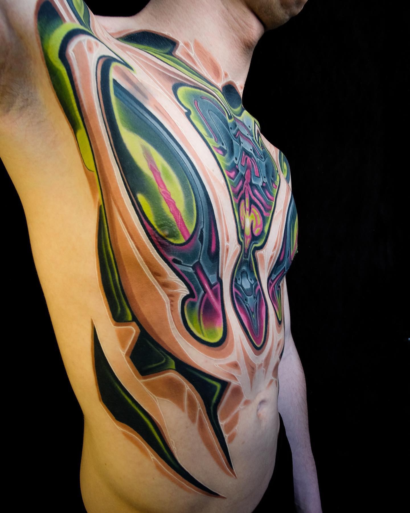 Tattoo by @badcaseofpurpose — geometric, surrealism