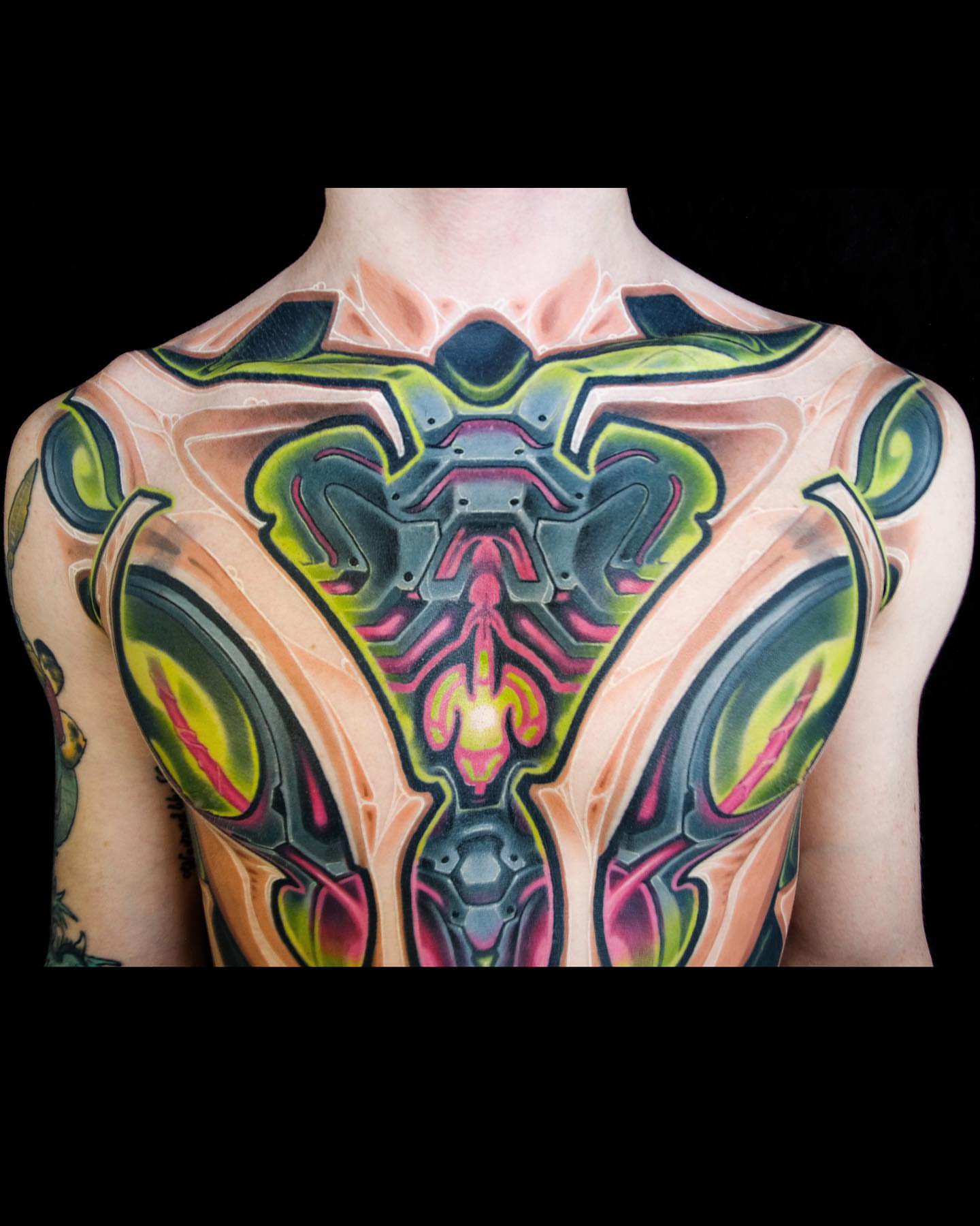 Tattoo by @badcaseofpurpose — geometric