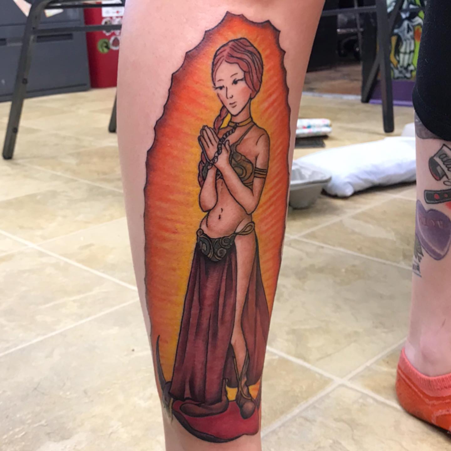 Tattoo by @rae__bies — illustrative