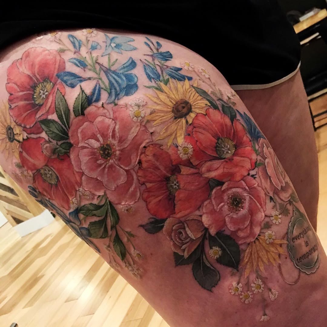 Tattoo by @zen_dictator — realism, watercolor