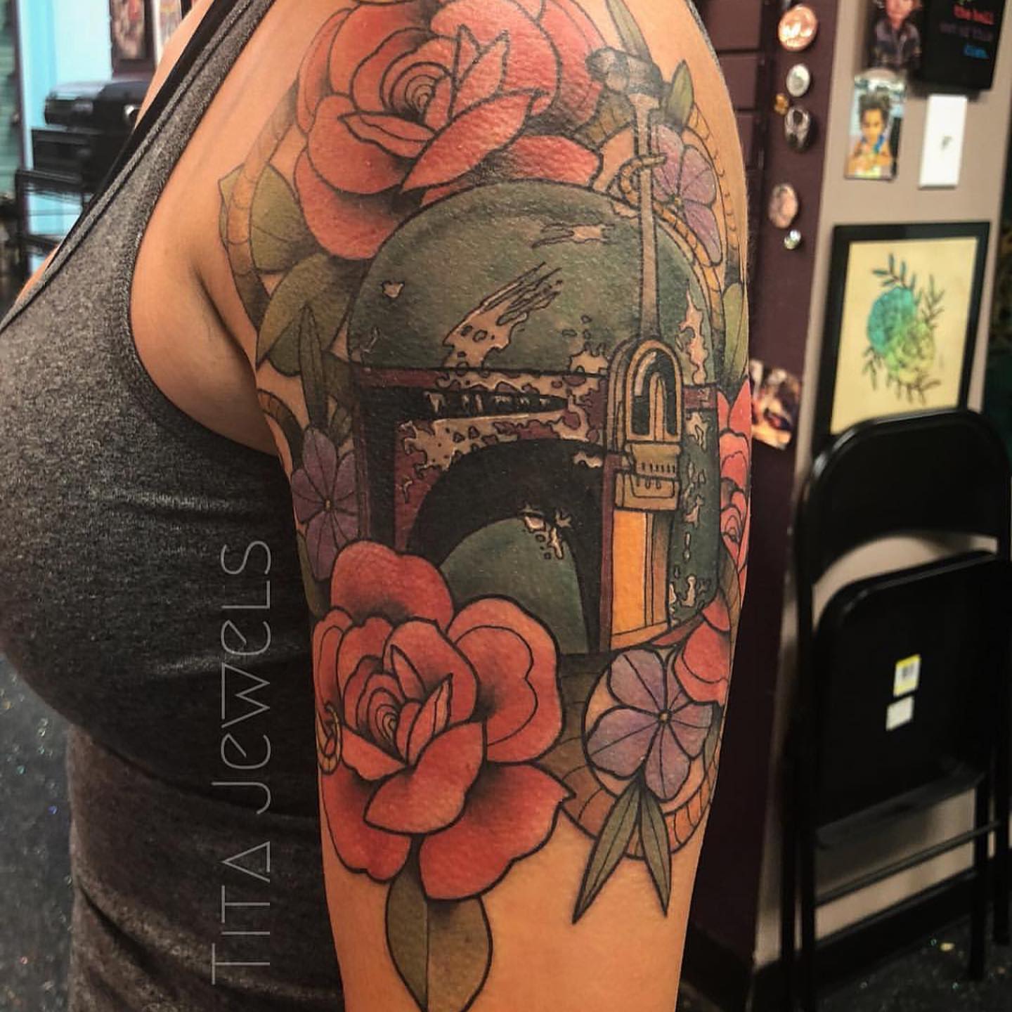 Tattoo by @titajewelstattoo — american_traditional, realism