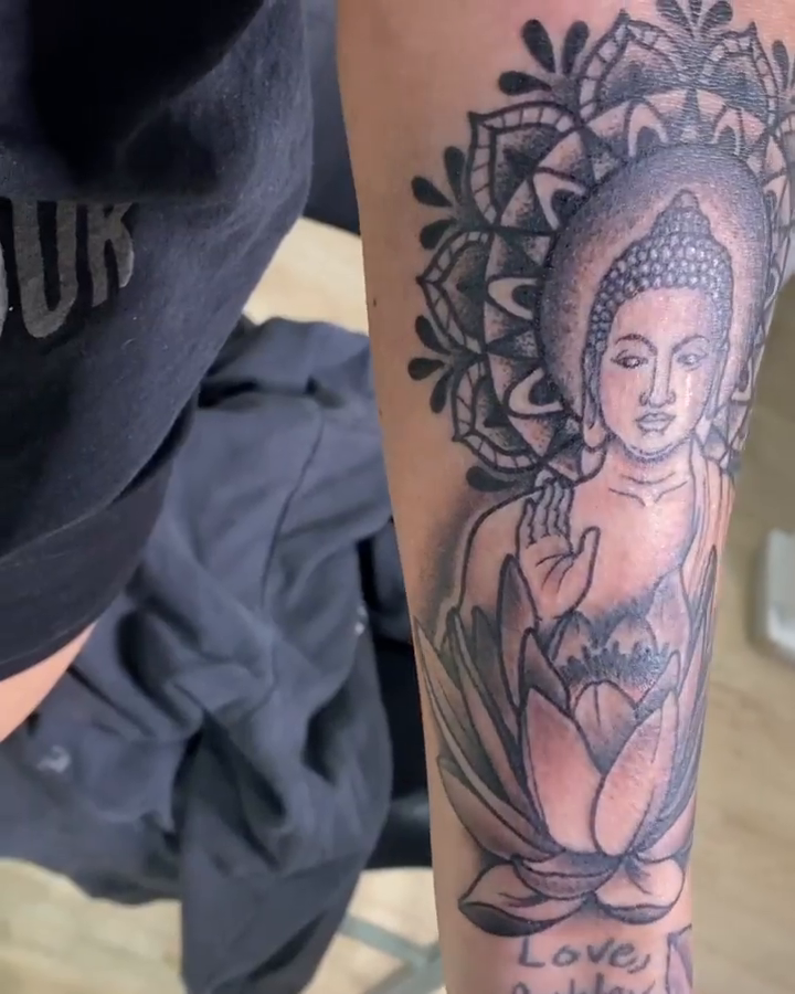 Tattoo by @lewylew_tattoo — black_and_grey, ornamental