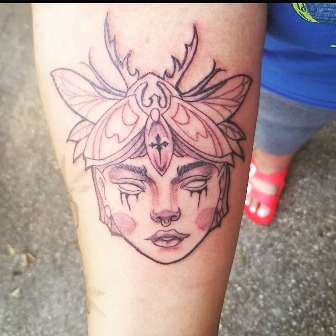 Tattoo by @aartaccenttat2 — geometric, anime