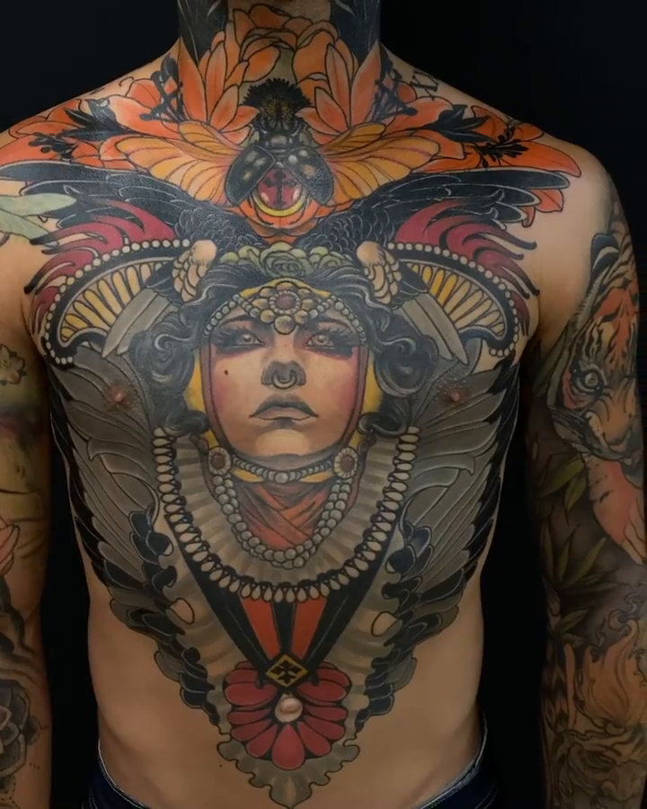Tattoo by @danielsbauti — neo_traditional, black_and_grey