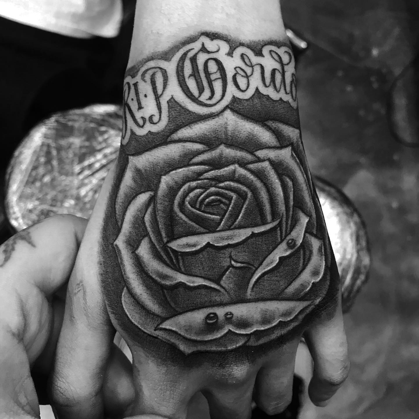 Rose realism tattoo on the hand by π π π β π π π π