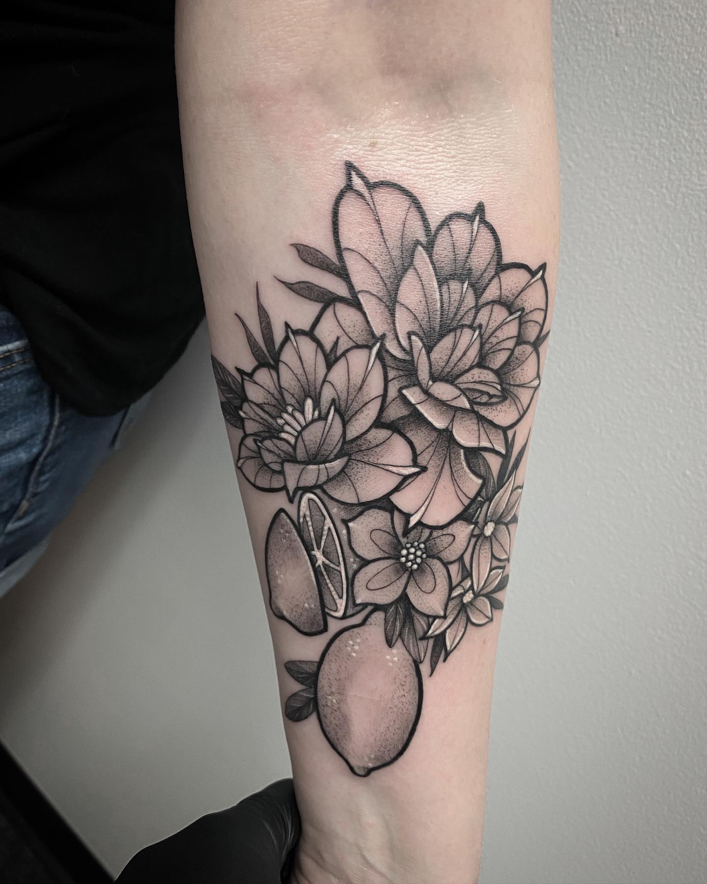 Tattoo by @dale13 — dotwork, black_and_grey