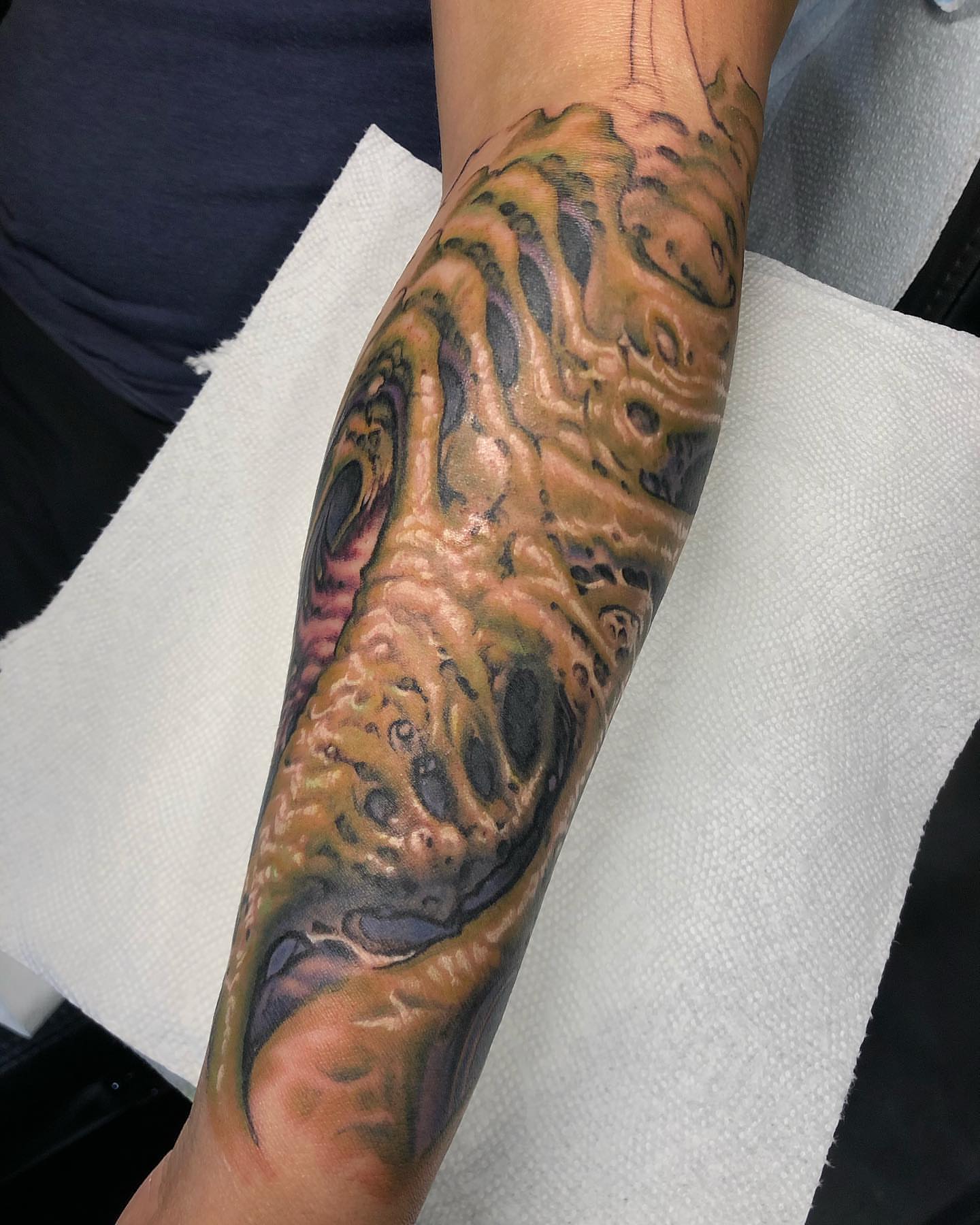 Tattoo by @shainesmithtattoo — realism, dark_realism