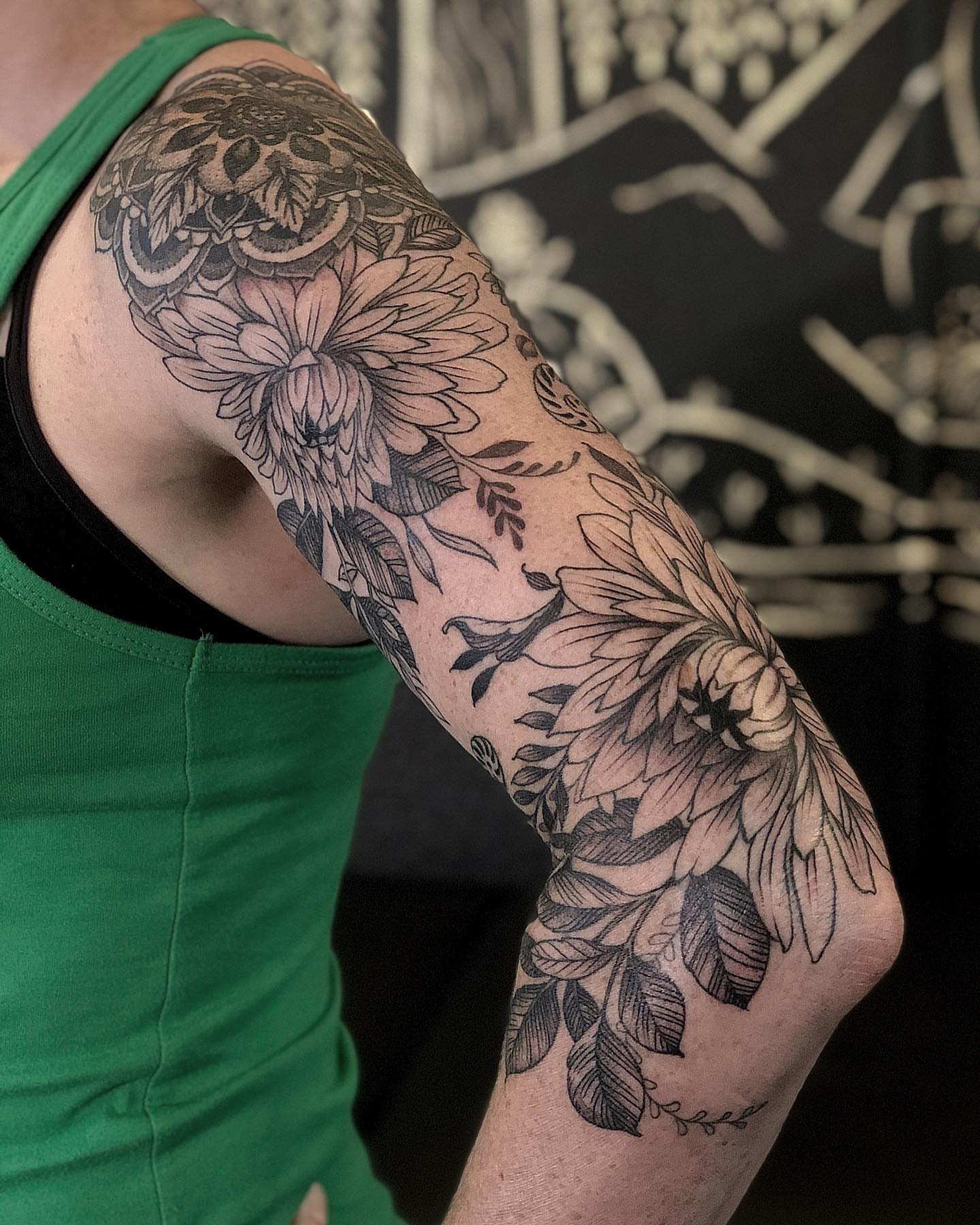 Tattoo by @baronvonphil — black_and_grey