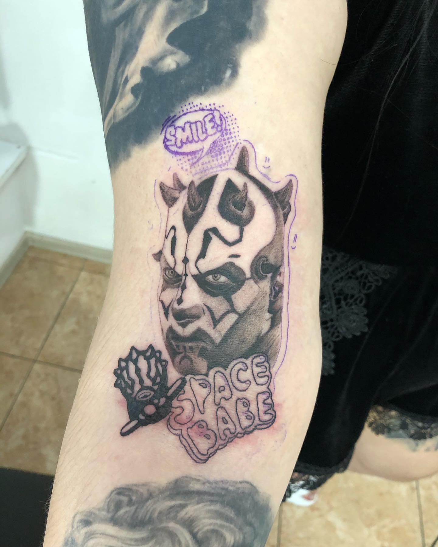 Darth Maul dark realism tattoo on the forearm by โ๏ธ Dima Sova โ๏ธ Tattoo ๐บ๐ธ Arlington VA