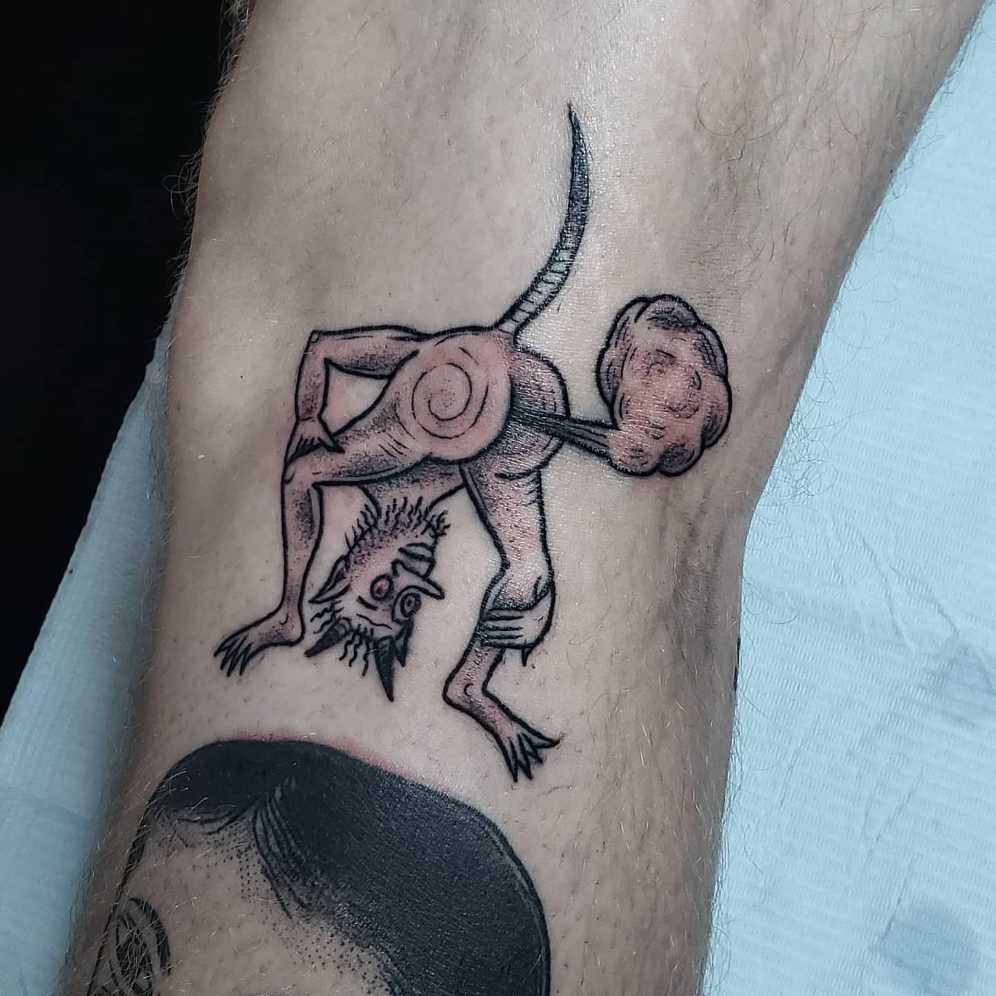 Tattoo by @amandagrimatattoo — black_and_grey