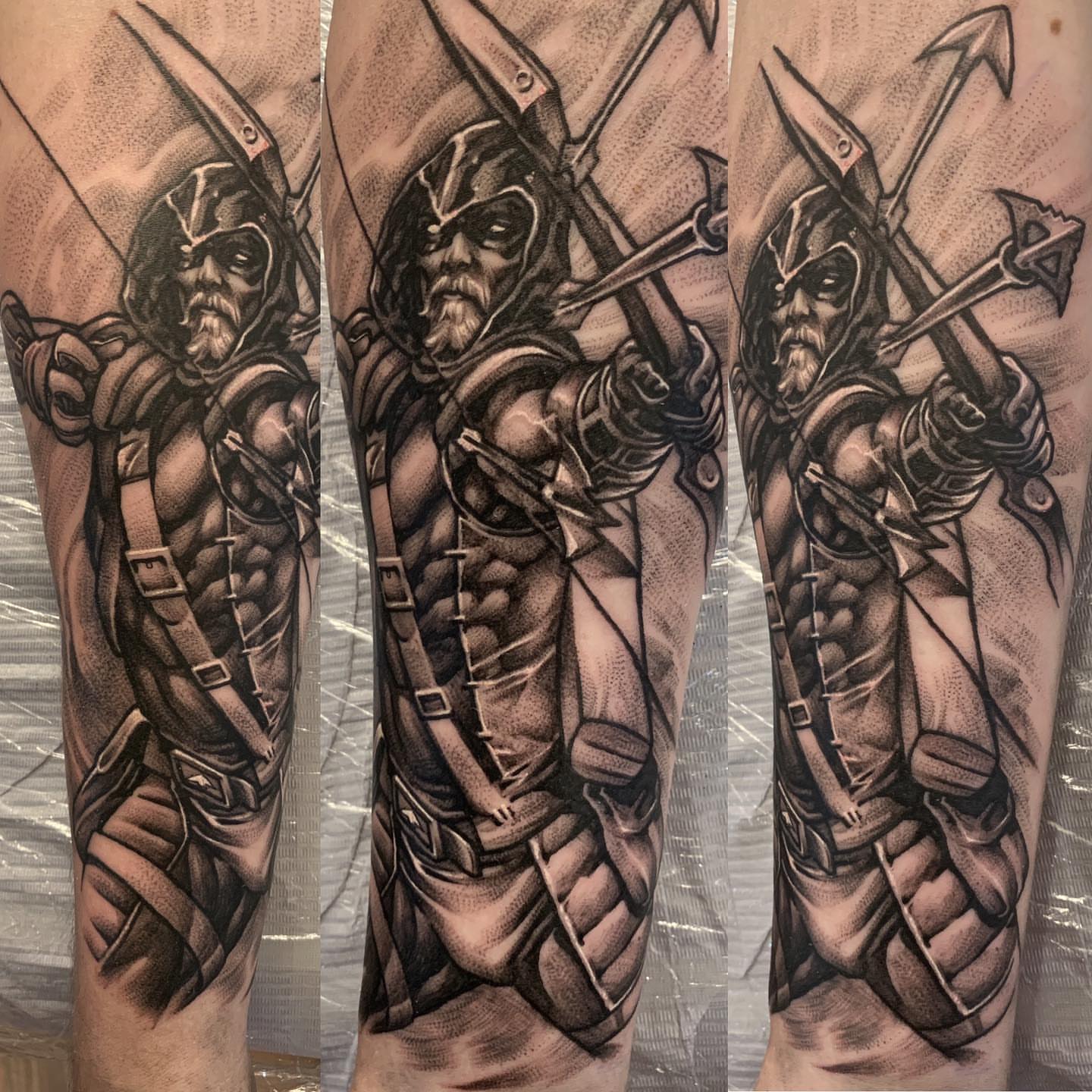 Tattoo by @roveink — black_and_grey
