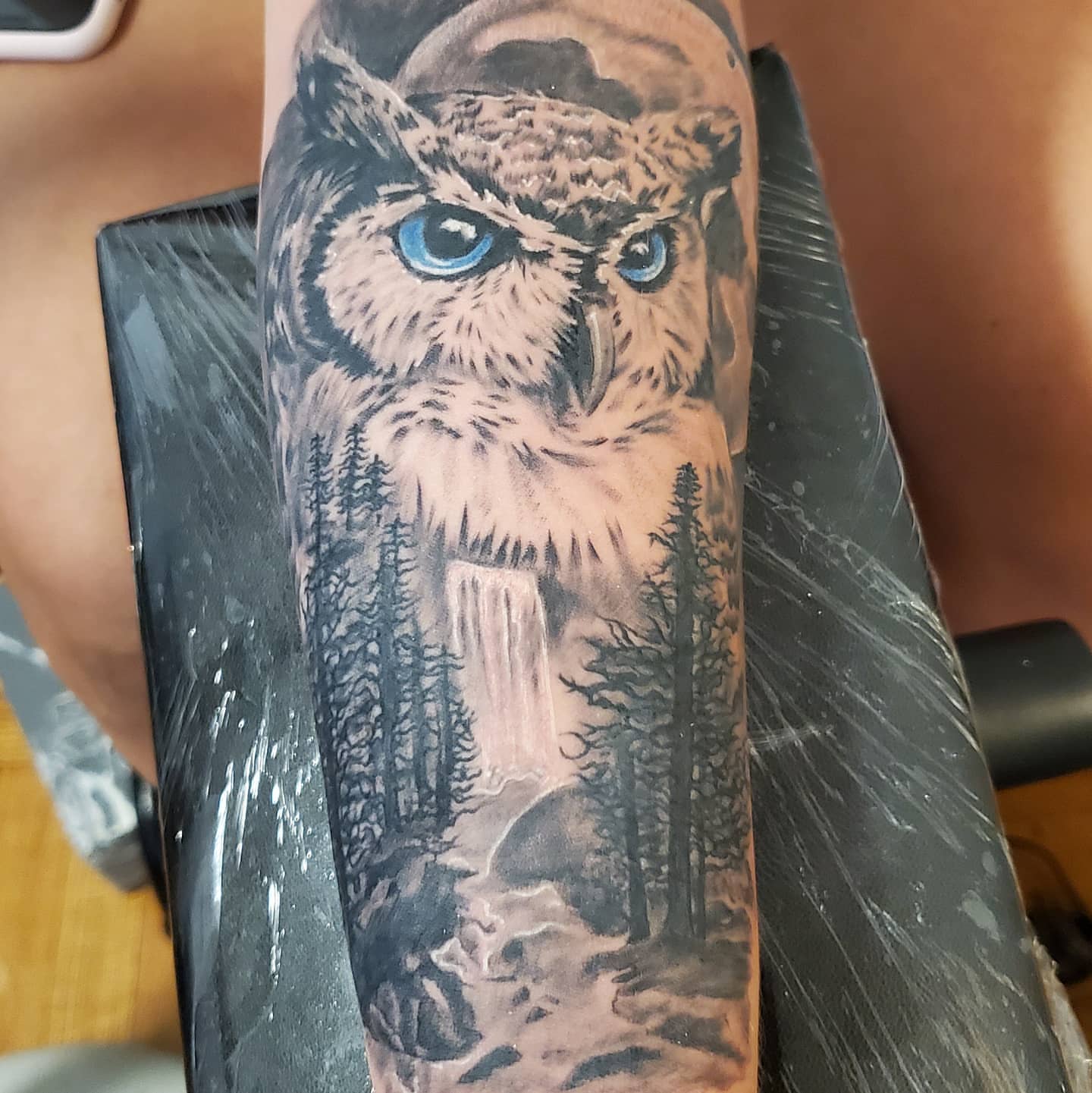 Tattoo by @jonnyriostattoo — realism, black_and_grey