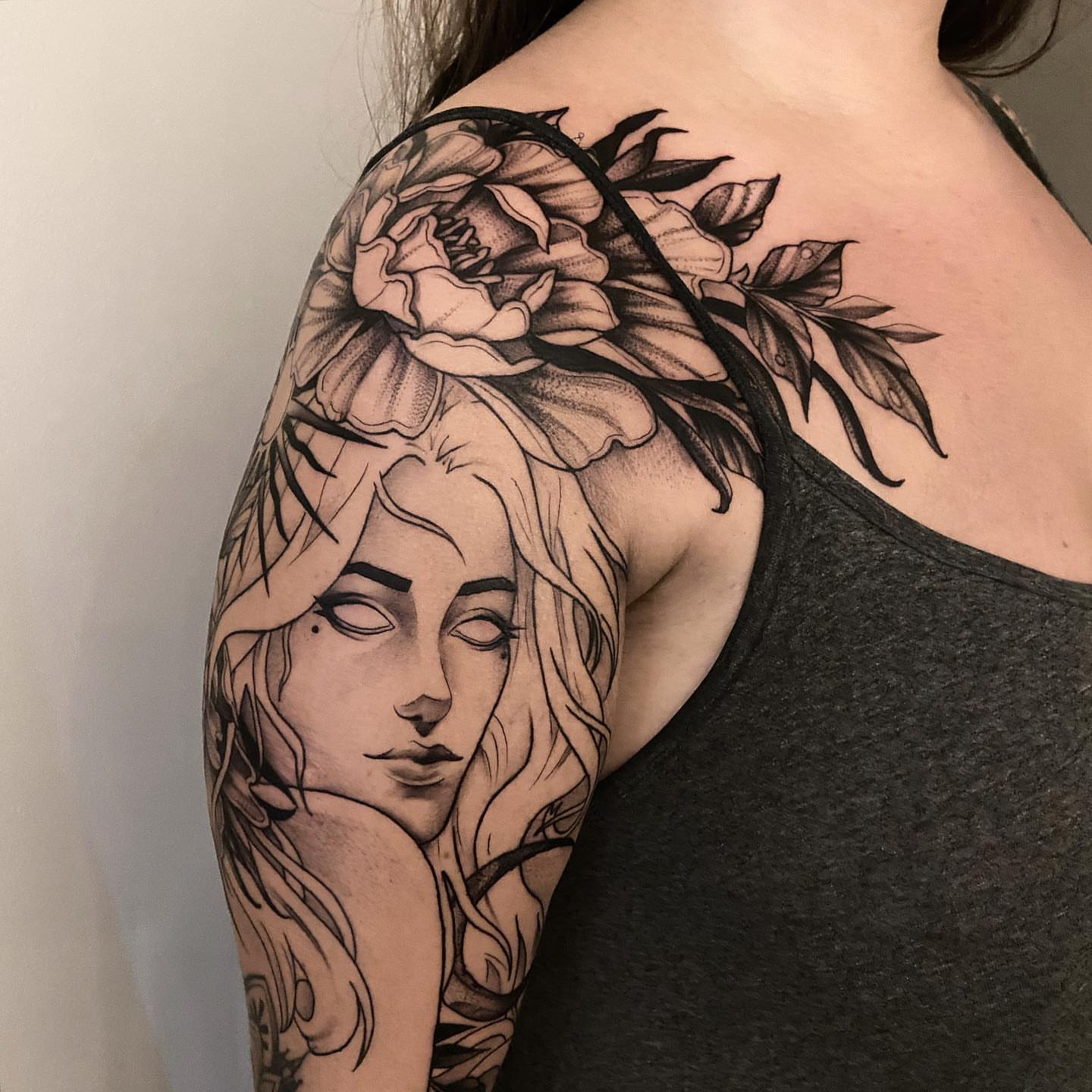 Tattoo by @bru.blackink — black_and_grey, realism