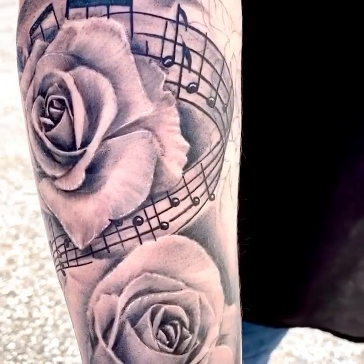 Tattoo by @augiestakes — realism, black_and_grey