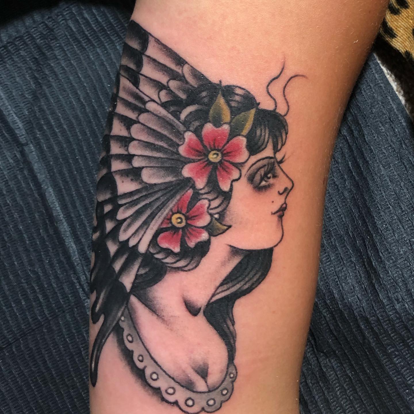 Tattoo by @milford13 — american_traditional, black_and_grey