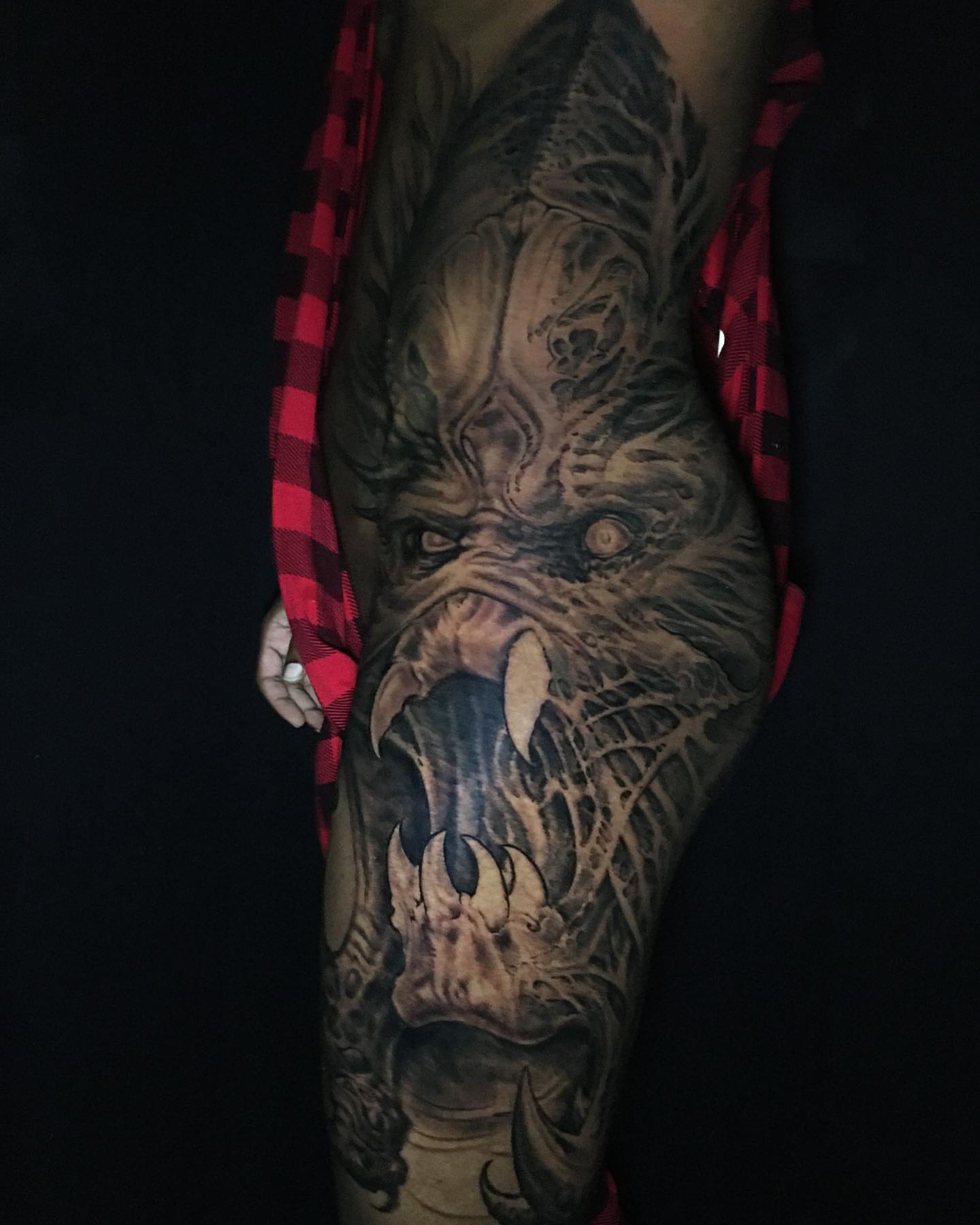 Tattoo by @shainesmithtattoo — black_and_grey, realism
