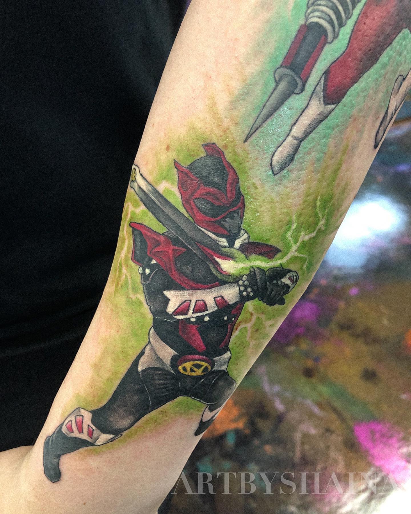 Tattoo by @artbyshaina — anime