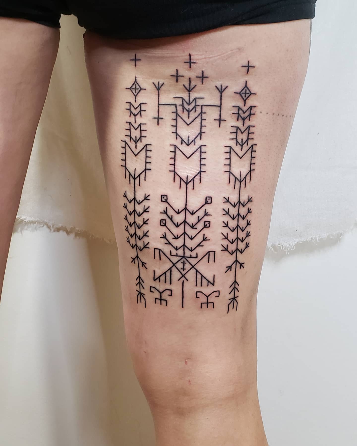 Tattoo by @amandagrimatattoo — geometric