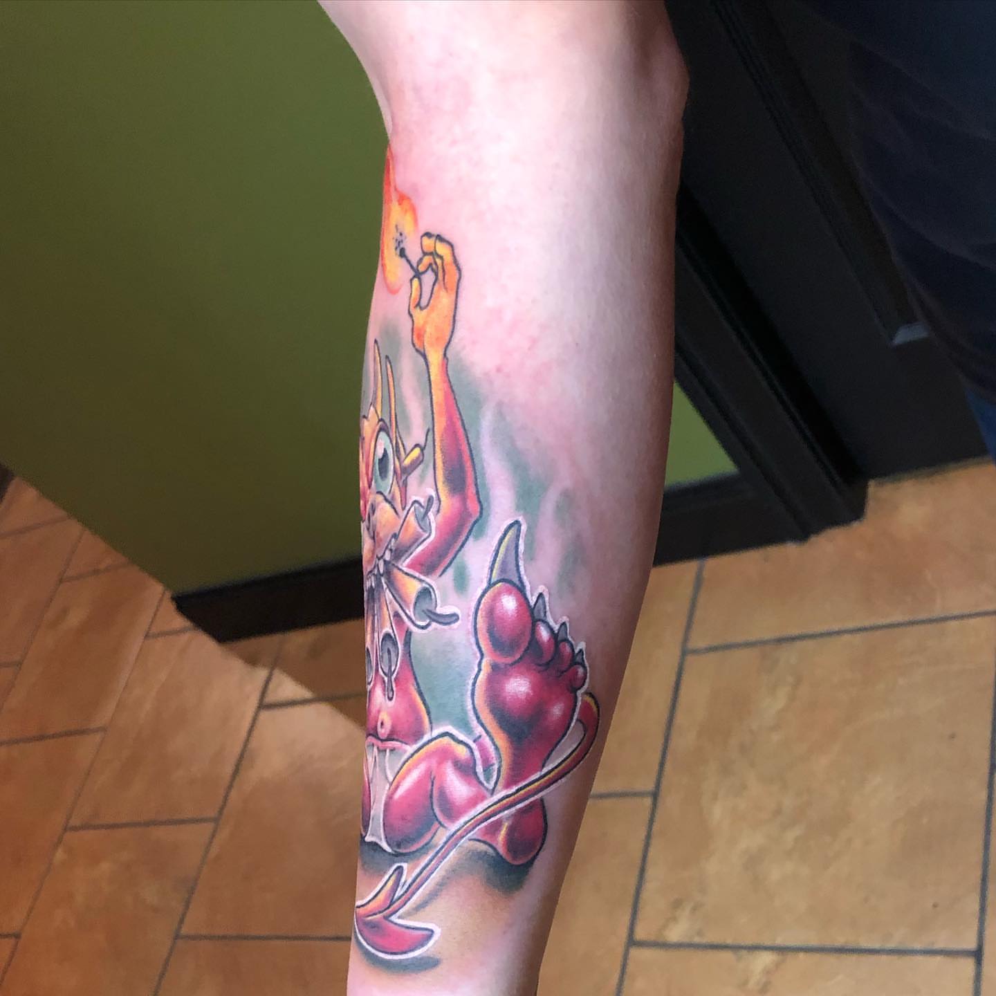 Tattoo by @davehandlebarclarke — american_traditional, dotwork
