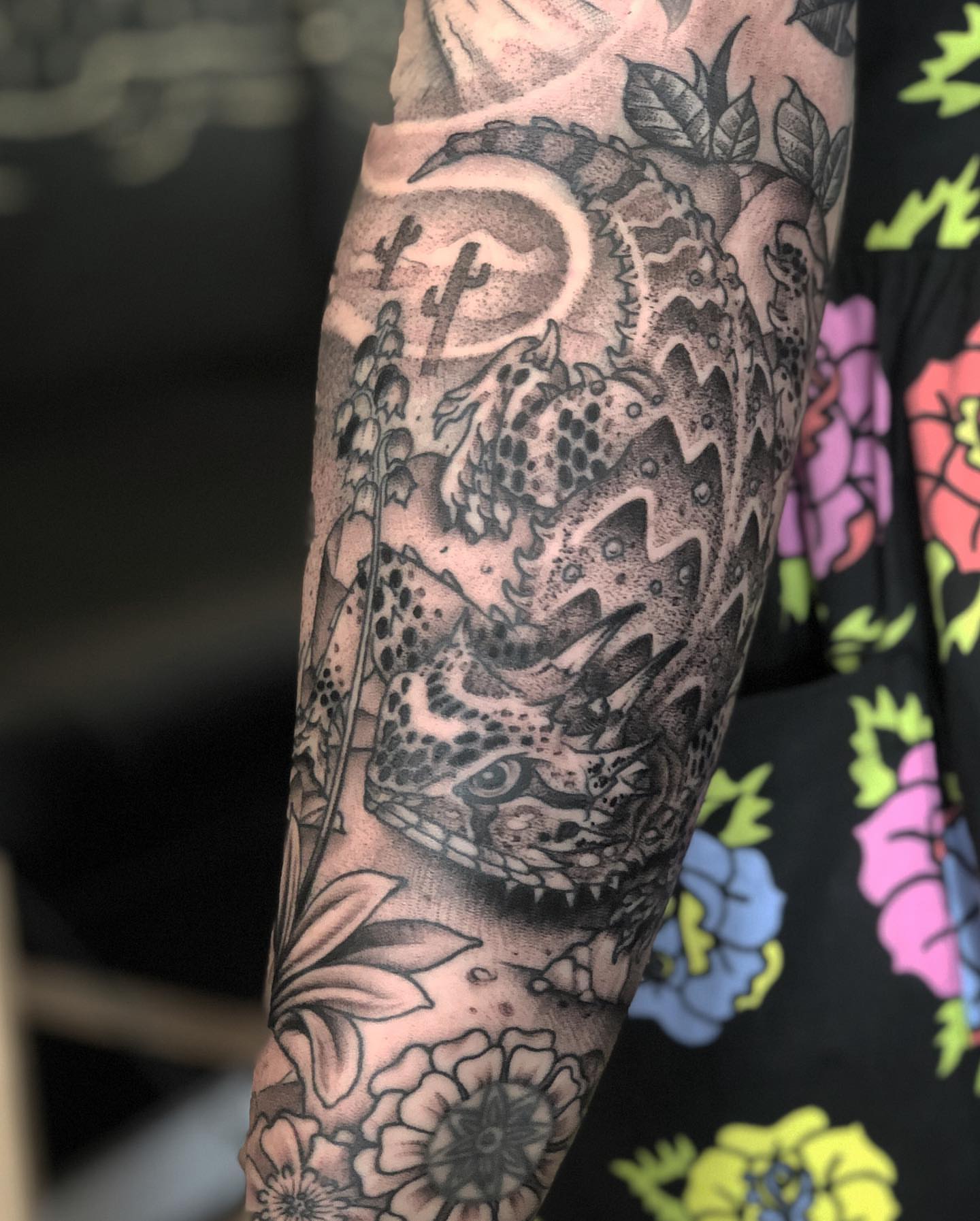 Tattoo by @baronvonphil — dotwork, realism