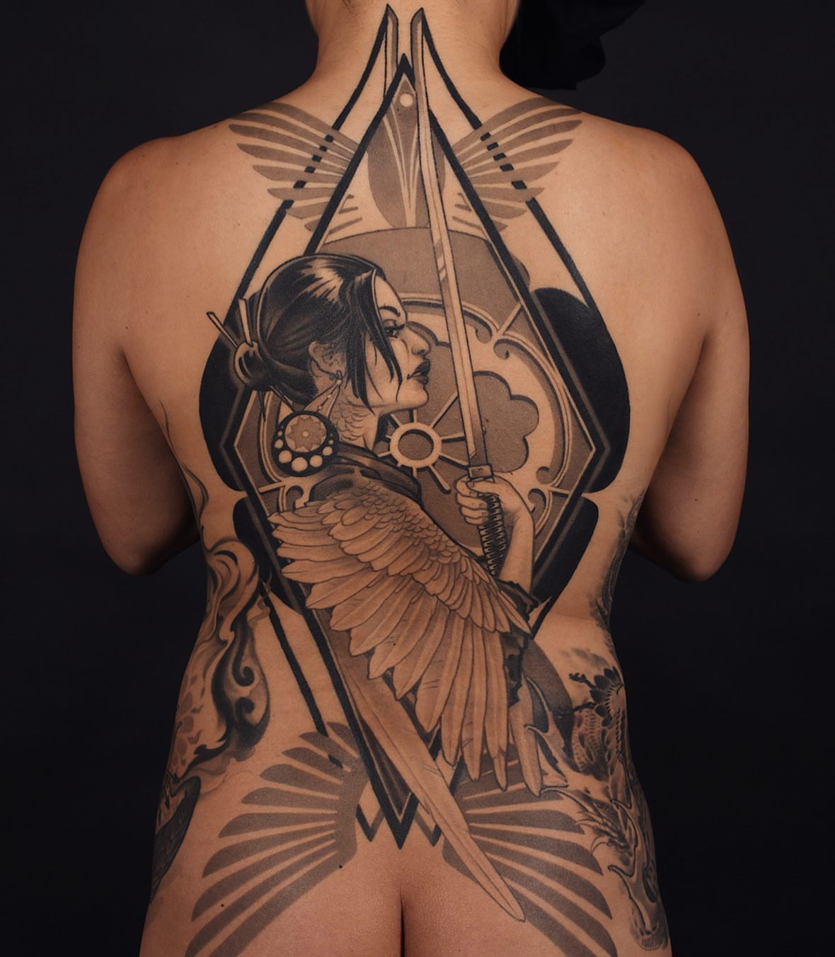 Tattoo by @the_superstition — black_and_grey, geometric