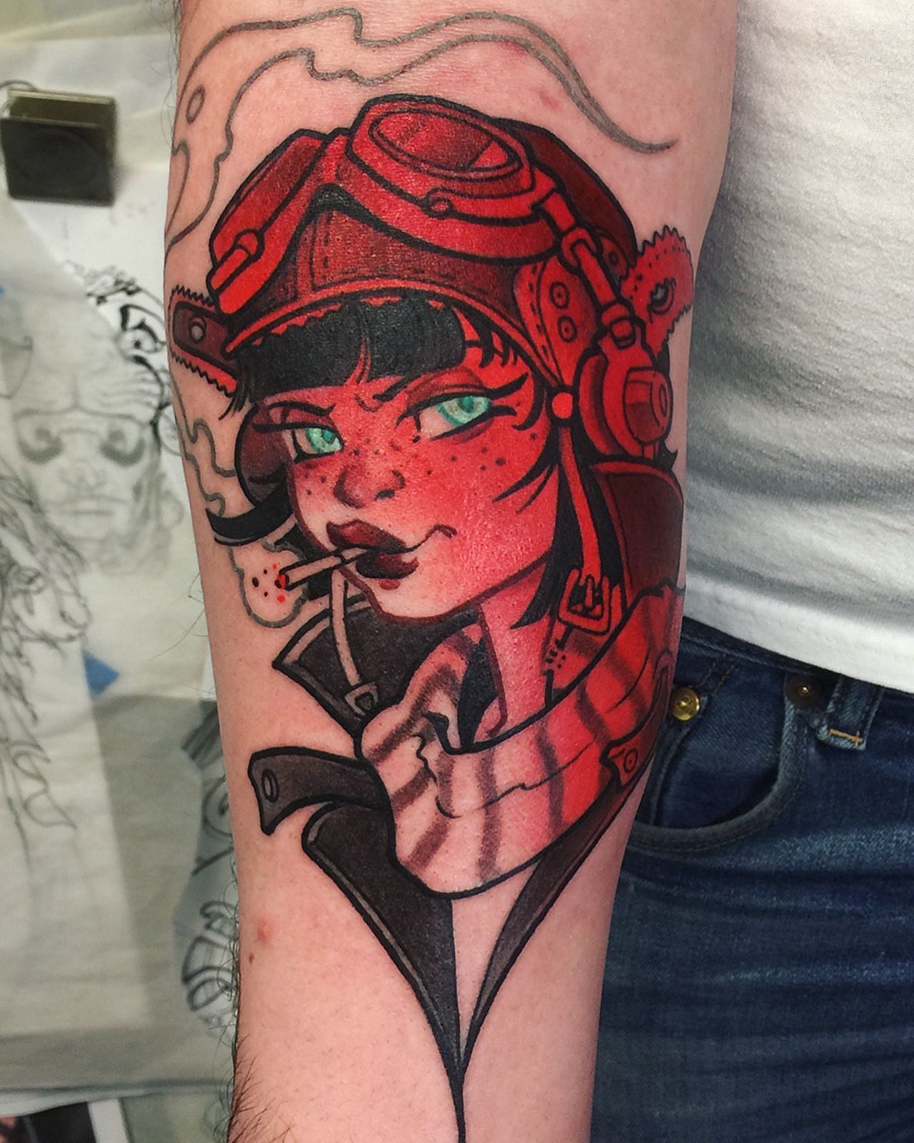 Tattoo by @the_superstition — american_traditional, dotwork
