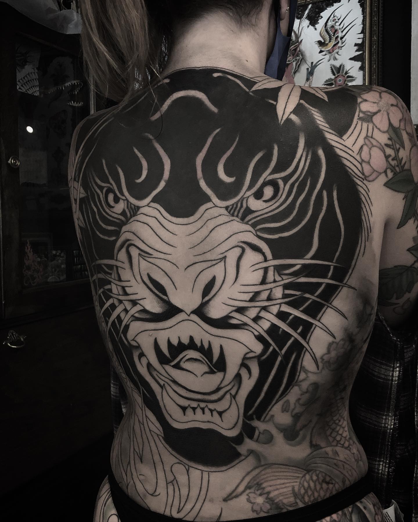 Japanese tiger japanese irezumi tattoo on the back by Jay Breen