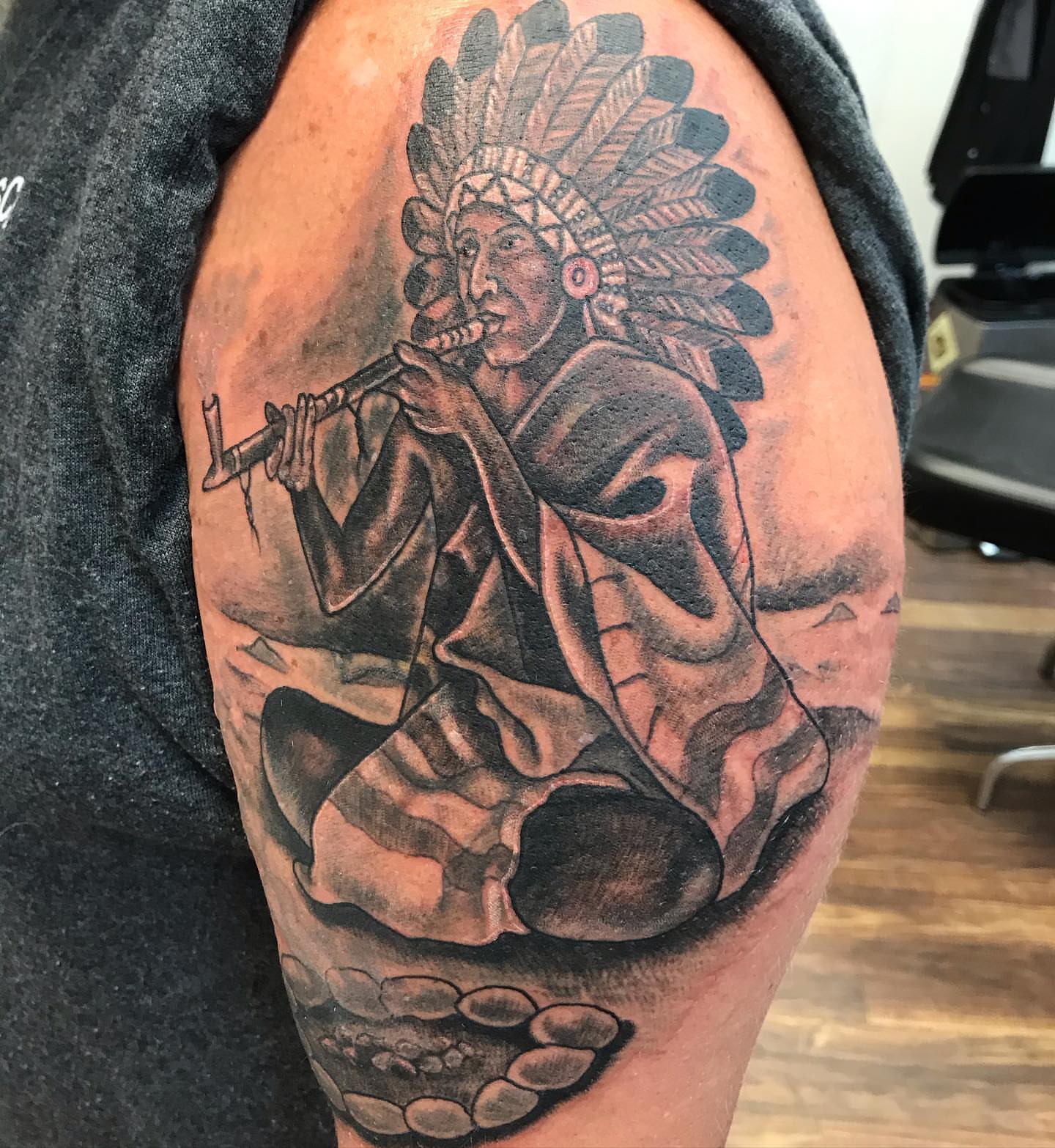 Tattoo by @mattfuckinwilliams — black_and_grey, realism