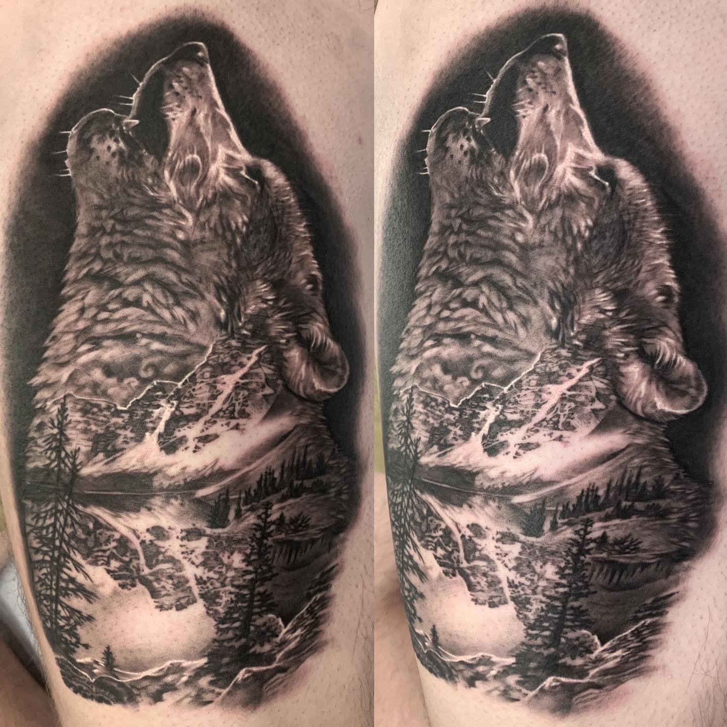 Tattoo by @roveink — black_and_grey, realism