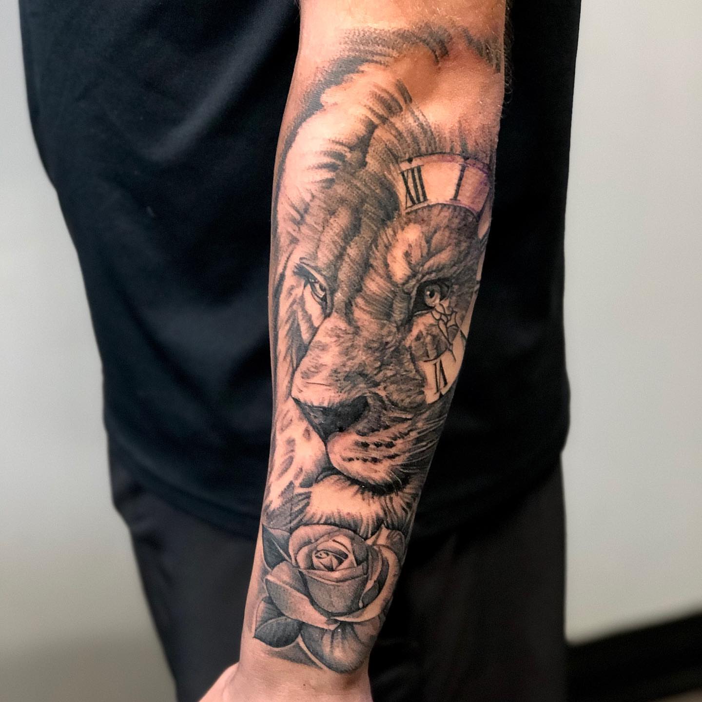 Tattoo by @mannyfacestattoo — realism, black_and_grey