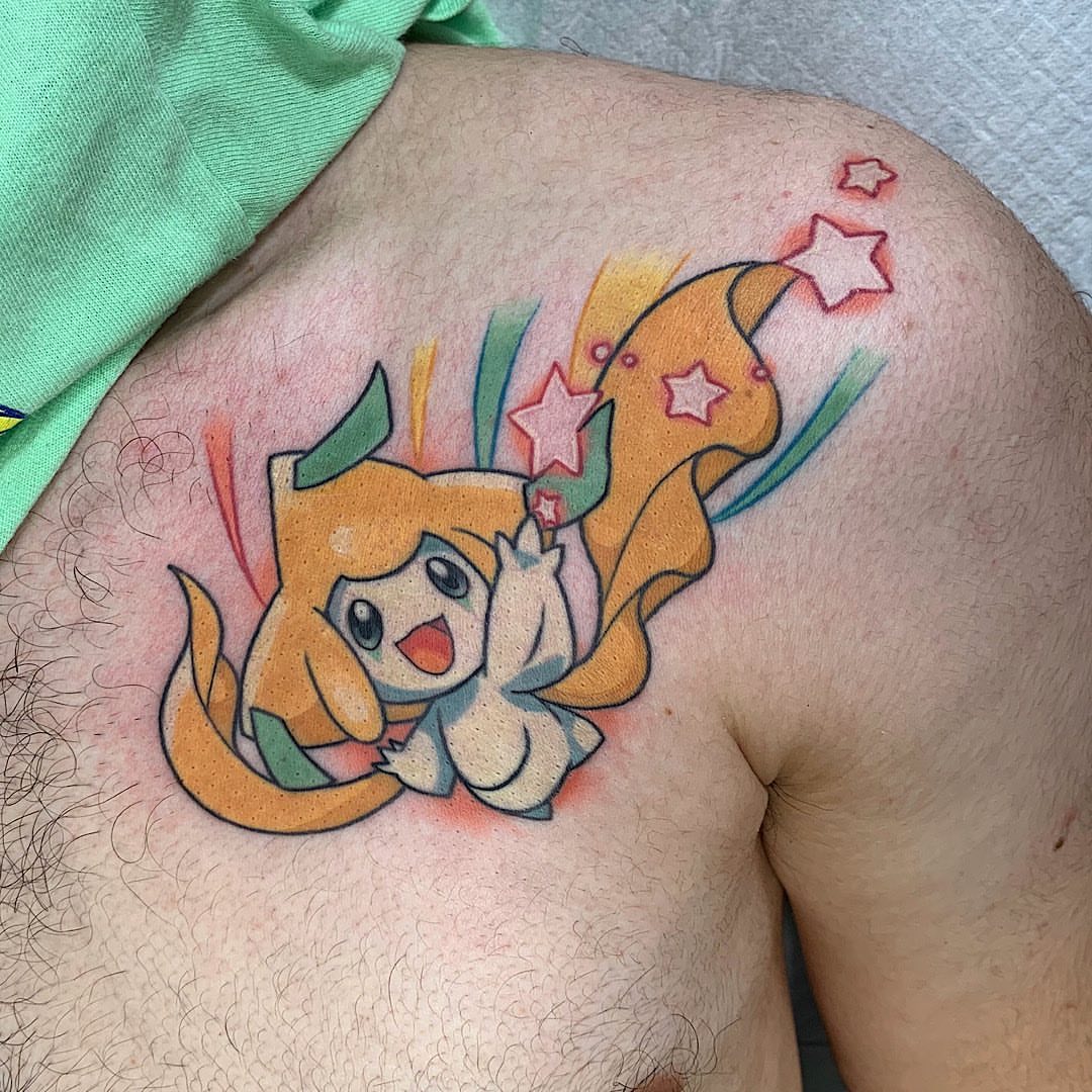 Starlight dragon dotwork tattoo on the thigh by Shelby Ouellette