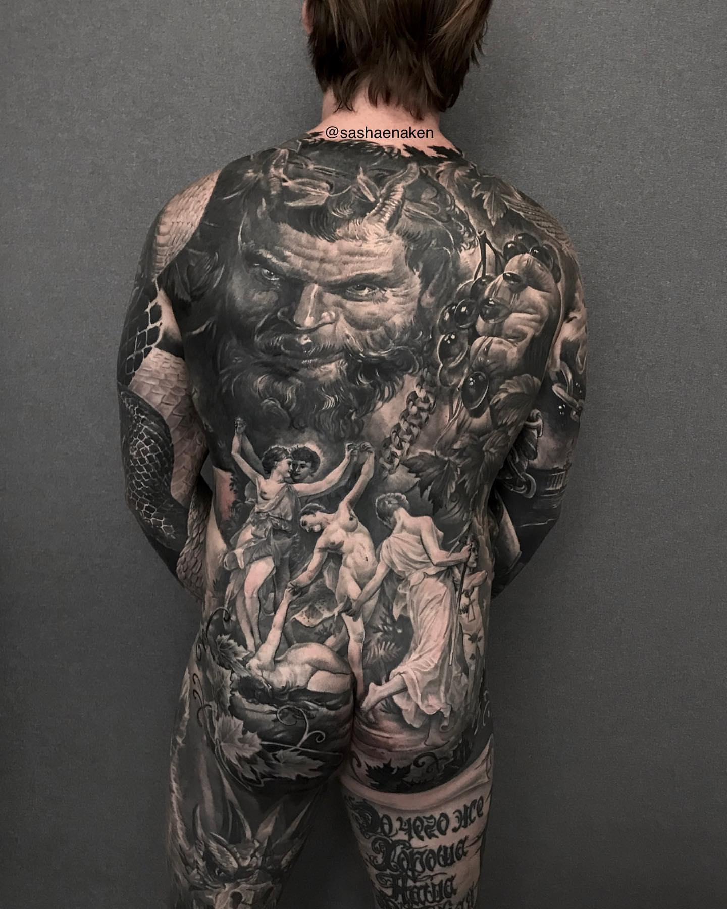 Tattoo by @sashaenaken — realism, black_and_grey