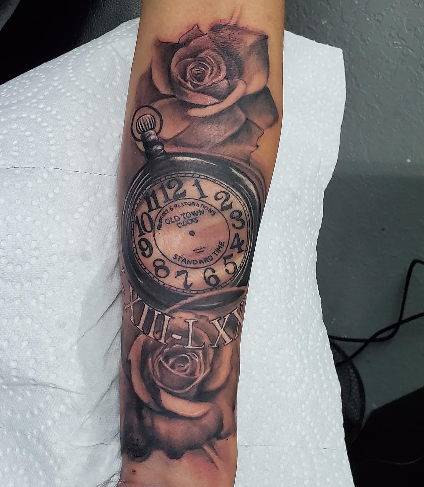 Tattoo by @210miketheinkman — black_and_grey, realism